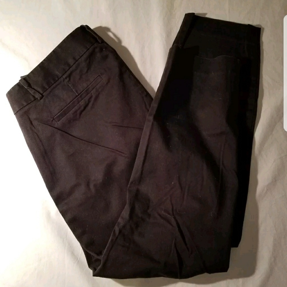 J.Crew Womens Black city fit ankle dress pants siz
